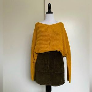 Cute yellow oversized sweater from Urban Outfitters